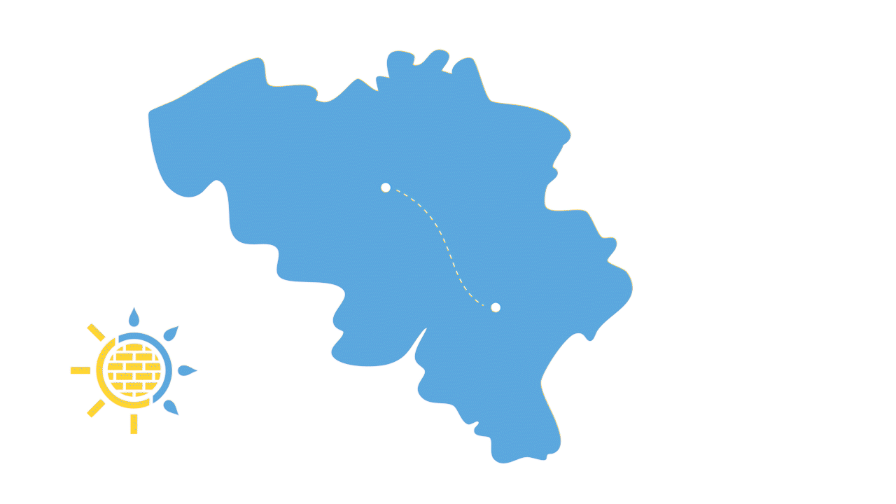 Carte de la belgique