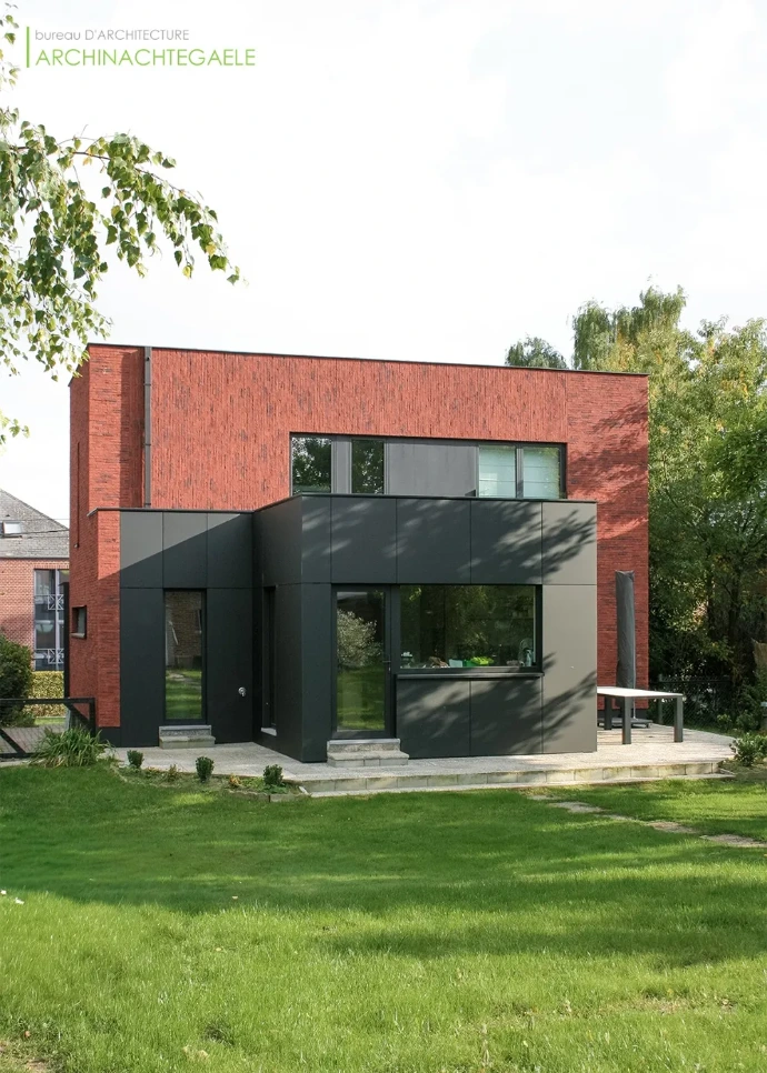 Photo façade arrière briquette rouge